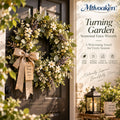 Mtlvoaken™ Turning Garden Seasonal Faux Wreath — Spring Hydrangea or Autumn Pumpkin Maple Leaf Door Décor